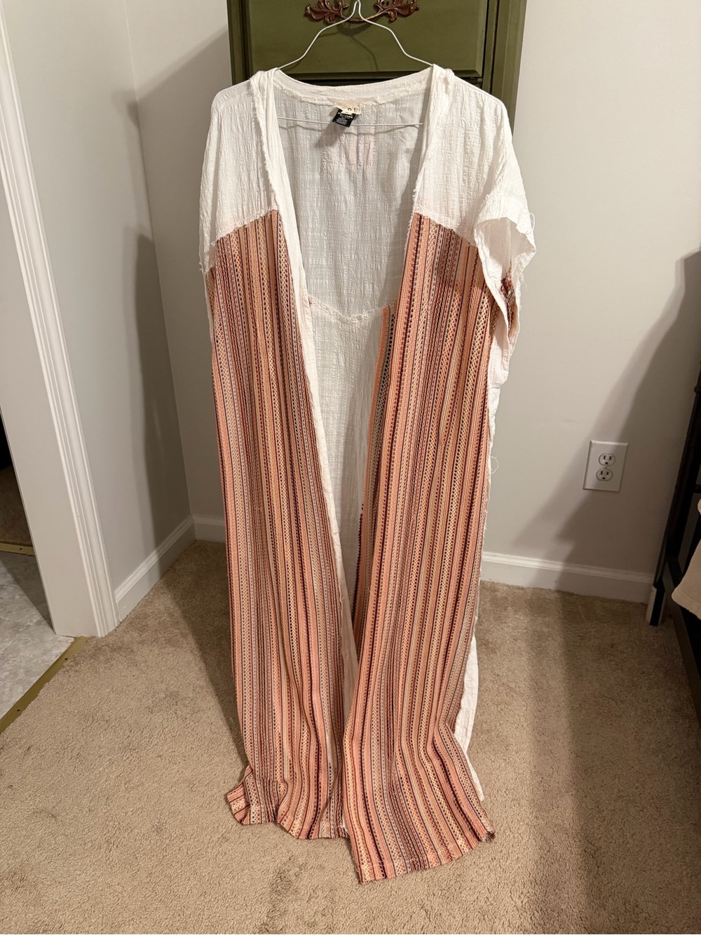 Lightweight Open Front Maxi Duster - POL